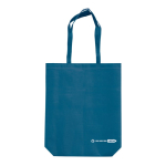 Sac écologique en RPET avec anses longues assorties 100 g/m2 couleur bleu foncé deuxième vue