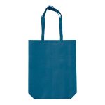 Sac écologique en RPET avec anses longues assorties 100 g/m2 couleur bleu foncé troisième vue