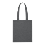 Sac en coton recyclé avec poignées résistantes et capacité de 5 kg couleur gris deuxième vue
