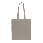 Sac en coton recyclé avec poignées résistantes et capacité de 5 kg couleur gris clair deuxième vue