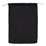 Sac réutilisable en coton pour fruits et légumes 30x40 cm couleur noir