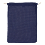 Sac réutilisable en coton pour fruits et légumes 30x40 cm couleur bleu foncé
