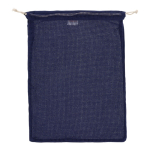 Sac réutilisable en coton pour fruits et légumes 30x40 cm couleur bleu foncé deuxième vue