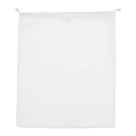 Sac réutilisable en coton pour fruits et légumes 40x45 cm couleur blanc
