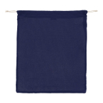 Sac réutilisable en coton pour fruits et légumes 40x45 cm couleur bleu foncé