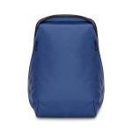 Sac à dos pour ordinateur portable en RPET avec poches latérales 15'' couleur bleu deuxième vue