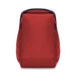 Sac à dos pour ordinateur portable en RPET avec poches latérales 15'' couleur rouge deuxième vue