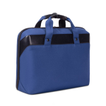 Mallette pour ordinateur portable en RPET avec bandoulière 15.6'' couleur bleu