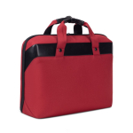Mallette pour ordinateur portable en RPET avec bandoulière 15.6'' couleur rouge