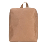 Sac à dos en papier kraft avec renfort en mousse couleur marron deuxième vue