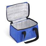 Grande glacière carrée en polyester avec anses pour le transport couleur bleu quatrière vue