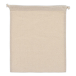 Sac cadeau en coton avec certification OEKO-TEX 25x30 cm couleur beige