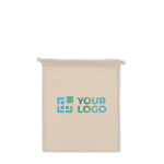 Sac cadeau en coton avec certification OEKO-TEX 25x30 cm vue principale