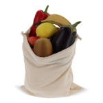Sac cadeau en coton avec certification OEKO-TEX 30x45 cm couleur beige deuxième vue