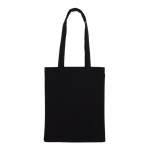 Sac en toile de coton de couleur avec certification OEKO-TEX 280 g/m2 couleur noir deuxième vue
