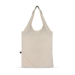 Sac pliable bicolore en coton recyclé OEKO-TEX 140 g/m2 couleur gris troisième vue