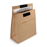 Sac pour aliments avec doublure en PEVA et fermeture Velcro couleur marron troisième vue