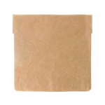 Sac à gouter thermique en papier recyclé avec fermeture velcro Snacks couleur marron cinquième vue