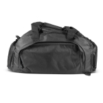 Sac de voyage en RPET avec plusieurs compartiments couleur noir quatrière vue