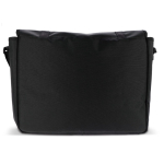 Mallette pour ordinateur style messager RPET avec poignée rembourrée couleur noir troisième vue