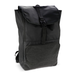 Sac à dos pour ordinateur portable en RPET avec poches latérales 15'' couleur noir