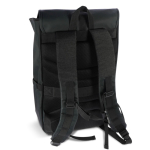 Sac à dos pour ordinateur portable en RPET avec poches latérales 15'' couleur noir deuxième vue