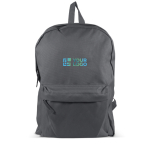 Classique sac à dos en RPET en plusieurs couleurs avec poche frontale vue principale