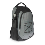 Sac à dos pour ordinateur en RPET avec compartiments intérieurs couleur gris
