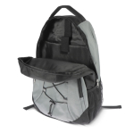 Sac à dos pour ordinateur en RPET avec compartiments intérieurs couleur gris cinquième vue