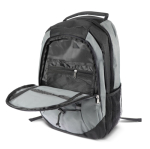 Sac à dos pour ordinateur en RPET avec compartiments intérieurs couleur gris sixième vue