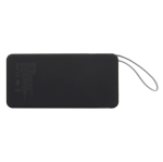 Batterie externe en plastique recyclé avec charge rapide 10 000mAh couleur noir quatrière vue