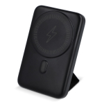 Chargeur sans fil MagSafe avec entrée USB-A et USB-C couleur noir troisième vue