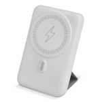 Chargeur sans fil MagSafe avec entrée USB-A et USB-C couleur blanc troisième vue