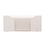 Bloc-notes cube de 320 feuilles blanches en plastique 10x10x5 cm couleur blanc deuxième vue