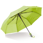 Parapluie pliable ergonomique coloré avec armature noire Ø100 couleur vert lime