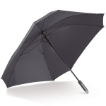 Parapluie pour 2 personnes avec design carré et résistant au vent Ø121 couleur noir