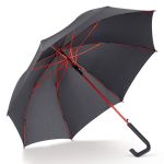 Parapluie avec poignée géométrique et détails colorés Ø106 couleur rouge