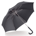 Parapluie avec poignée géométrique et détails colorés Ø106 couleur gris