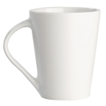 Tasse en porcelaine blanche avec poignée triangulaire de 270ml couleur blanc deuxième vue