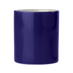 Tasse en céramique de plusieurs couleurs avec capacité de 300ml couleur bleu foncé troisième vue