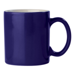 Tasse en céramique de plusieurs couleurs avec capacité de 300ml couleur bleu foncé quatrière vue