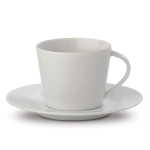 Tasse à café avec soucoupe en porcelaine pour expresso 160ml couleur blanc