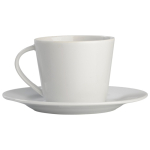 Tasse à café avec soucoupe en porcelaine pour expresso 160ml couleur blanc troisième vue