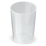 Gobelet réutilisable en plastique résistant fabriqué en Europe 250 ml couleur transparent deuxième vue