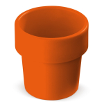 Gobelets à café empilables en canne à sucre fabriqués en UE 240ml couleur orange