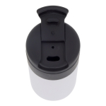 Gourde thermique à double paroi avec couvercle rabattable 250ml couleur blanc quatrière vue