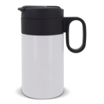 Gobelet en acier inoxydable avec couvercle servant de tasse 250ml couleur blanc