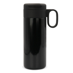 Gobelet en acier inoxydable avec couvercle servant de tasse 400ml couleur noir