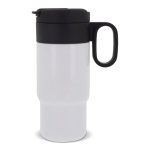 Gobelet en acier inoxydable avec couvercle servant de tasse 300ml couleur blanc