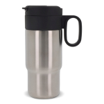 Gobelet en acier inoxydable avec couvercle servant de tasse 300ml couleur argenté